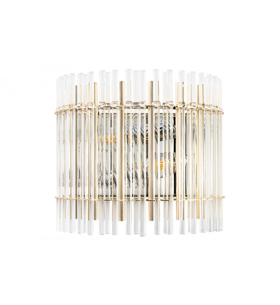 Бра Crystal Lux AURELIO AP2 GOLD+CHROME/TRANSPARENT Бра Crystal Lux AURELIO AP2 GOLD+CHROME/TRANSPARENT