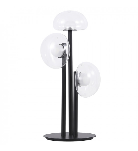 Настольная лампа Crystal Lux BOSQUE LG3 BLACK/TRANSPARENT Настольная лампа Crystal Lux BOSQUE LG3 BLACK/TRANSPARENT