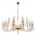 Люстра Crystal Lux CATARINA SP12+6 V2 GOLD/TRANSPARENT-COGNAC