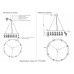 Светильник подвесной Crystal Lux CLT 015C8 D800 BL