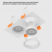 Светильник встраиваемый Crystal Lux CLT 002C2 WH V2