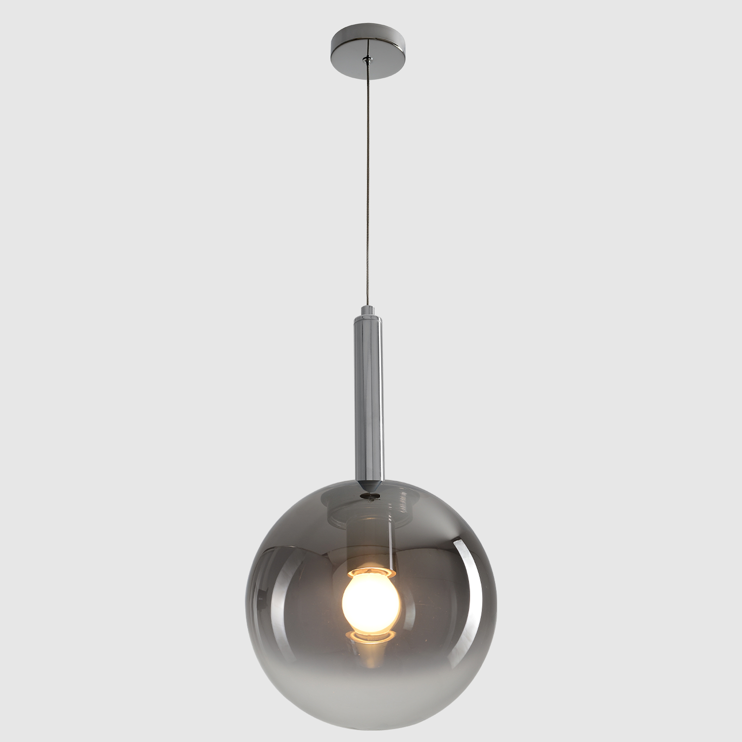 Светильник подвесной Crystal Lux ECLIPSE SP1 D200 CHROME