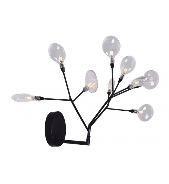 Бра Crystal Lux EVITA AP9 BLACK/TRANSPARENT Бра Crystal Lux EVITA AP9 BLACK/TRANSPARENT