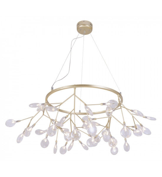 Светильник подвесной Crystal Lux EVITA SP45 D GOLD/TRANSPARENT Светильник подвесной Crystal Lux EVITA SP45 D GOLD/TRANSPARENT