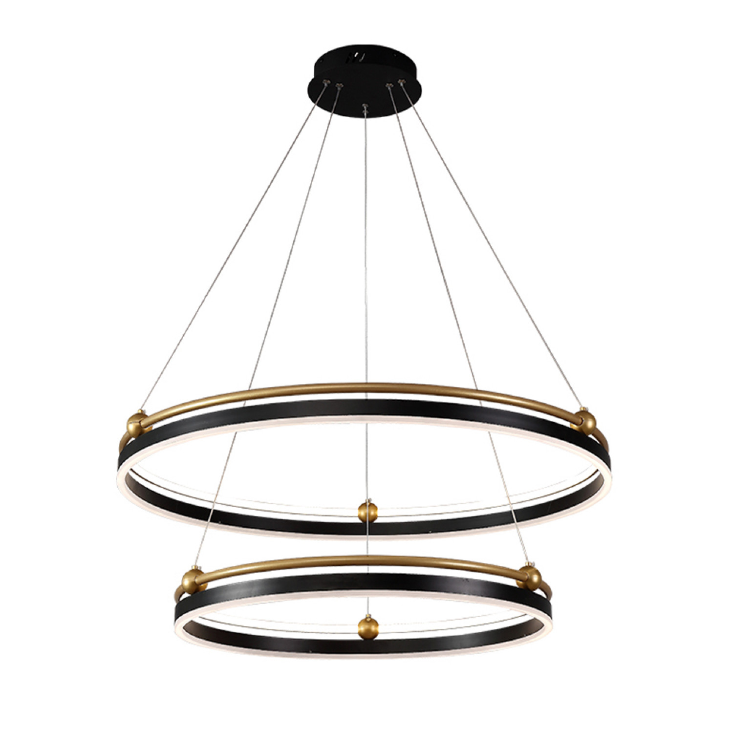 Люстра Crystal Lux FERNANDO SP123W LED  BLACK/GOLD