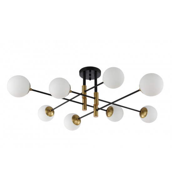 Светильник потолочный Crystal Lux FIDEL PL8 BLACK