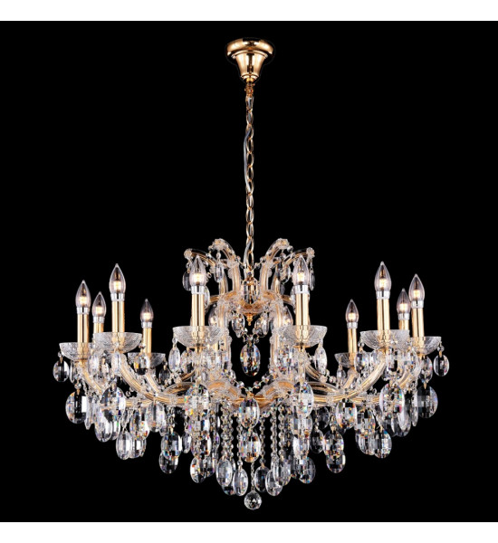 Люстра Crystal Lux HOLLYWOOD SP12 GOLD