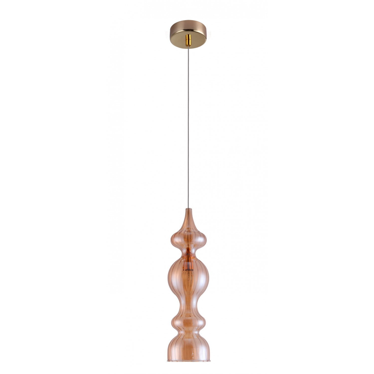 Светильник подвесной Crystal Lux IRIS SP1 A AMBER