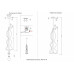 Светильник подвесной Crystal Lux IRIS SP1 B TRANSPARENT
