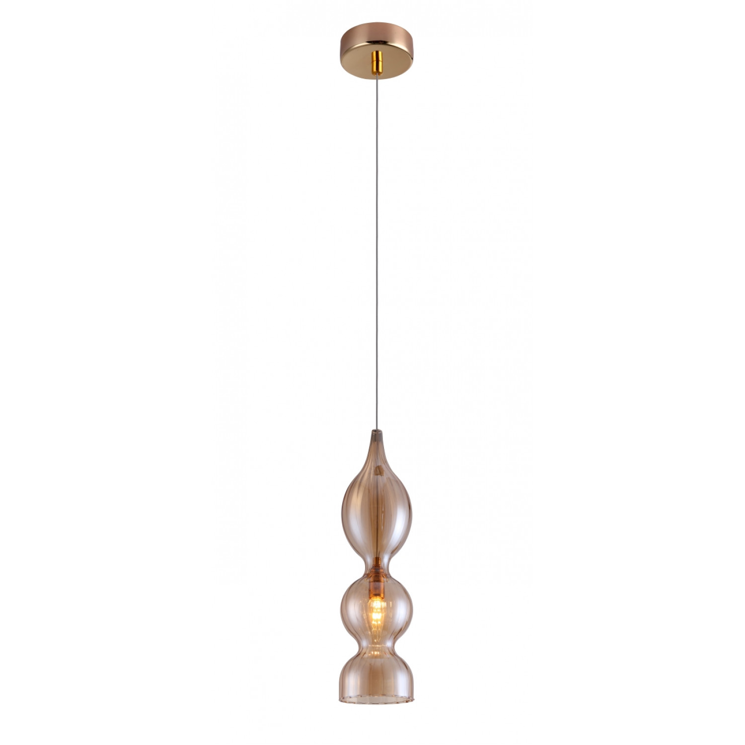 Светильник подвесной Crystal Lux IRIS SP1 B AMBER