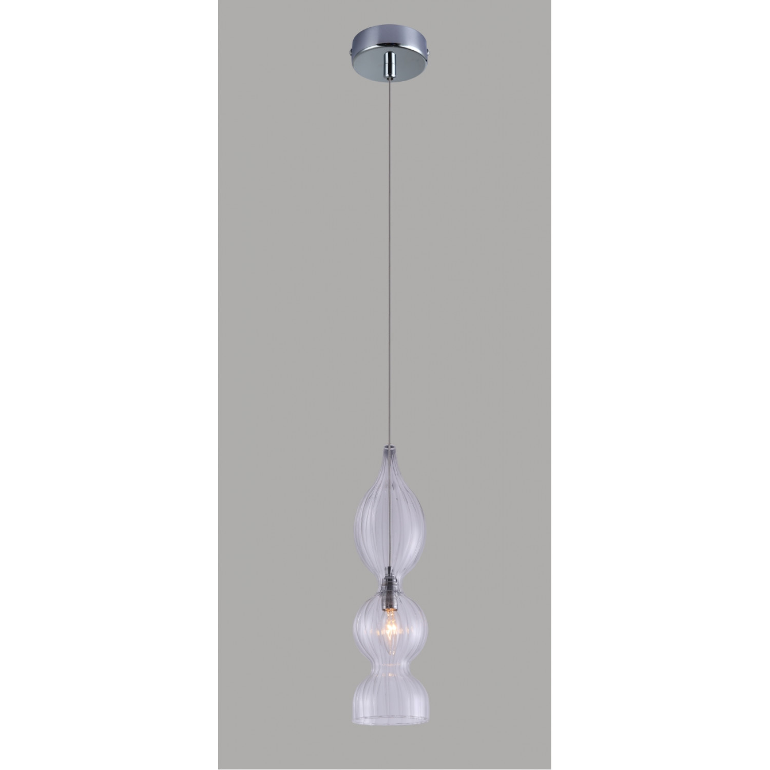 Светильник подвесной Crystal Lux IRIS SP1 B TRANSPARENT