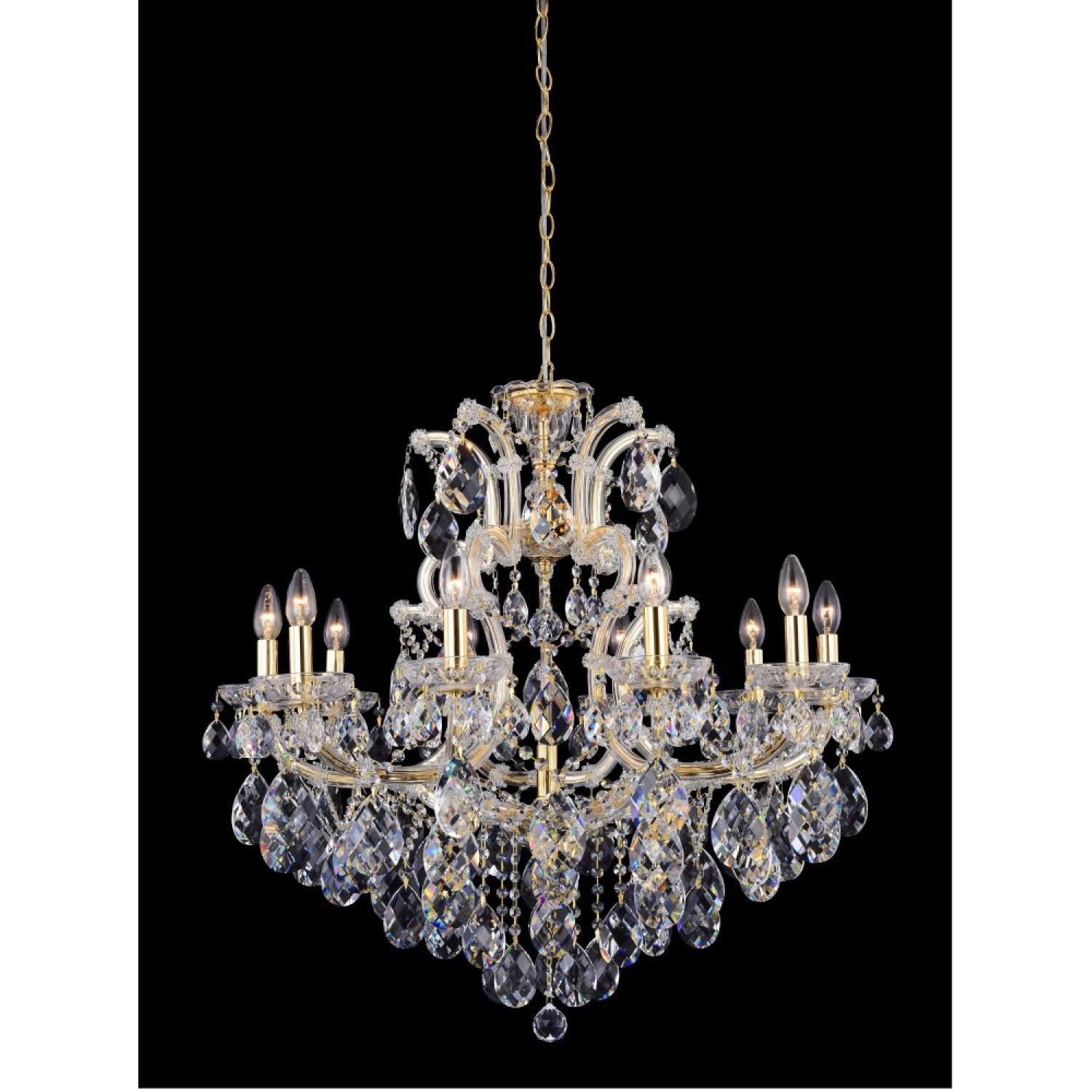 Люстра Crystal Lux ISABEL SP11 GOLD/TRANSPARENT
