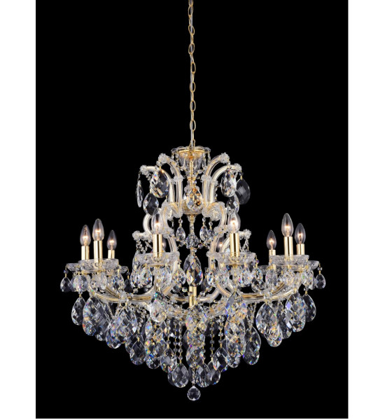 Люстра Crystal Lux ISABEL SP11 GOLD/TRANSPARENT Люстра Crystal Lux ISABEL SP11 GOLD/TRANSPARENT