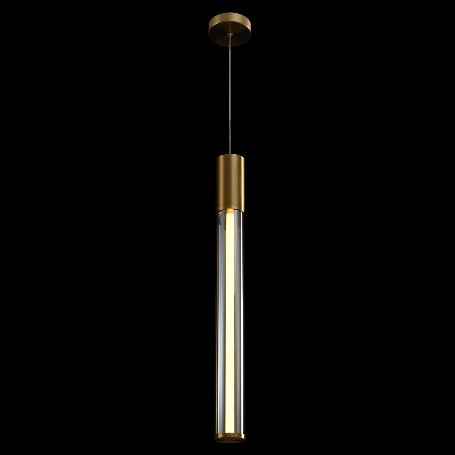 Светильник подвесной Crystal Lux LINEUP SP11W LED BRASS