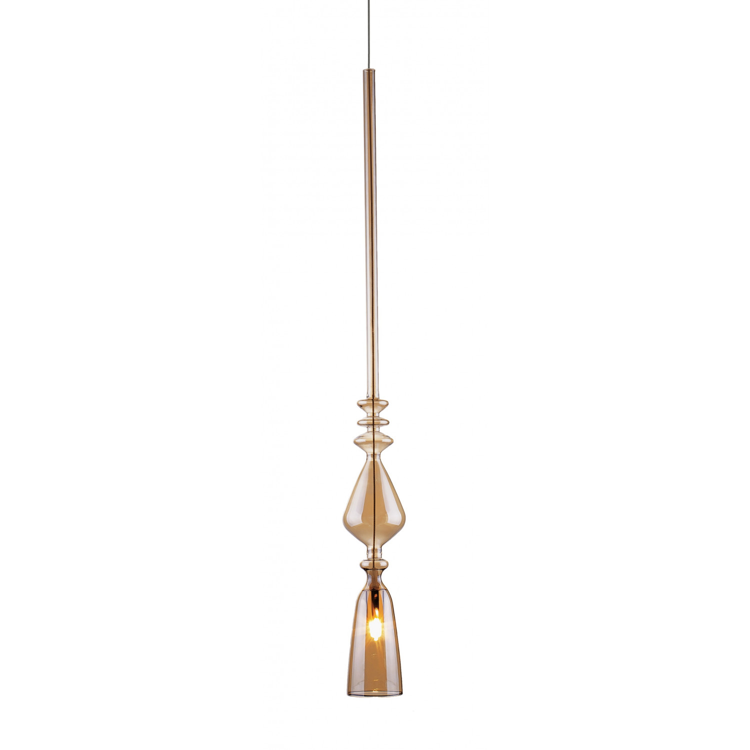 Светильник подвесной Crystal Lux LUX NEW SP1 B AMBER