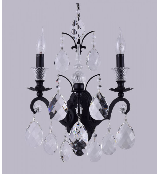 Бра Crystal Lux MAGNIFICO AP2 BLACK/TRANSPARENT Бра Crystal Lux MAGNIFICO AP2 BLACK/TRANSPARENT