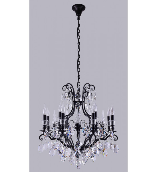 Люстра Crystal Lux MAGNIFICO SP13 BLACK/TRANSPARENT Люстра Crystal Lux MAGNIFICO SP13 BLACK/TRANSPARENT