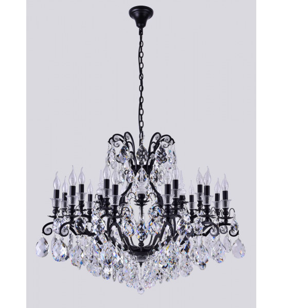 Люстра Crystal Lux MAGNIFICO SP19 BLACK/TRANSPARENT