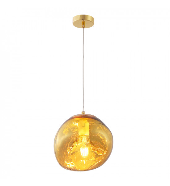 Светильник подвесной Crystal Lux MALAGA SP1 D200 GOLD Светильник подвесной Crystal Lux MALAGA SP1 D200 GOLD