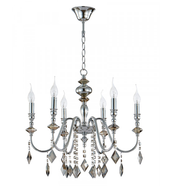 Люстра Crystal Lux MERCEDES SP6 CHROME/SMOKE