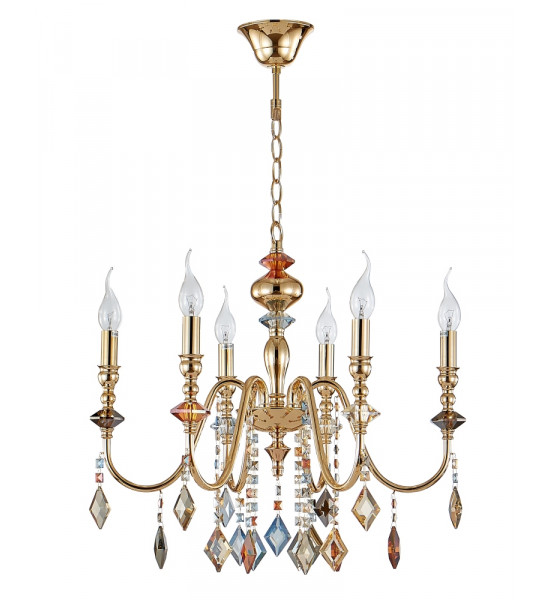 Люстра Crystal Lux MERCEDES SP6 GOLD/COLOR