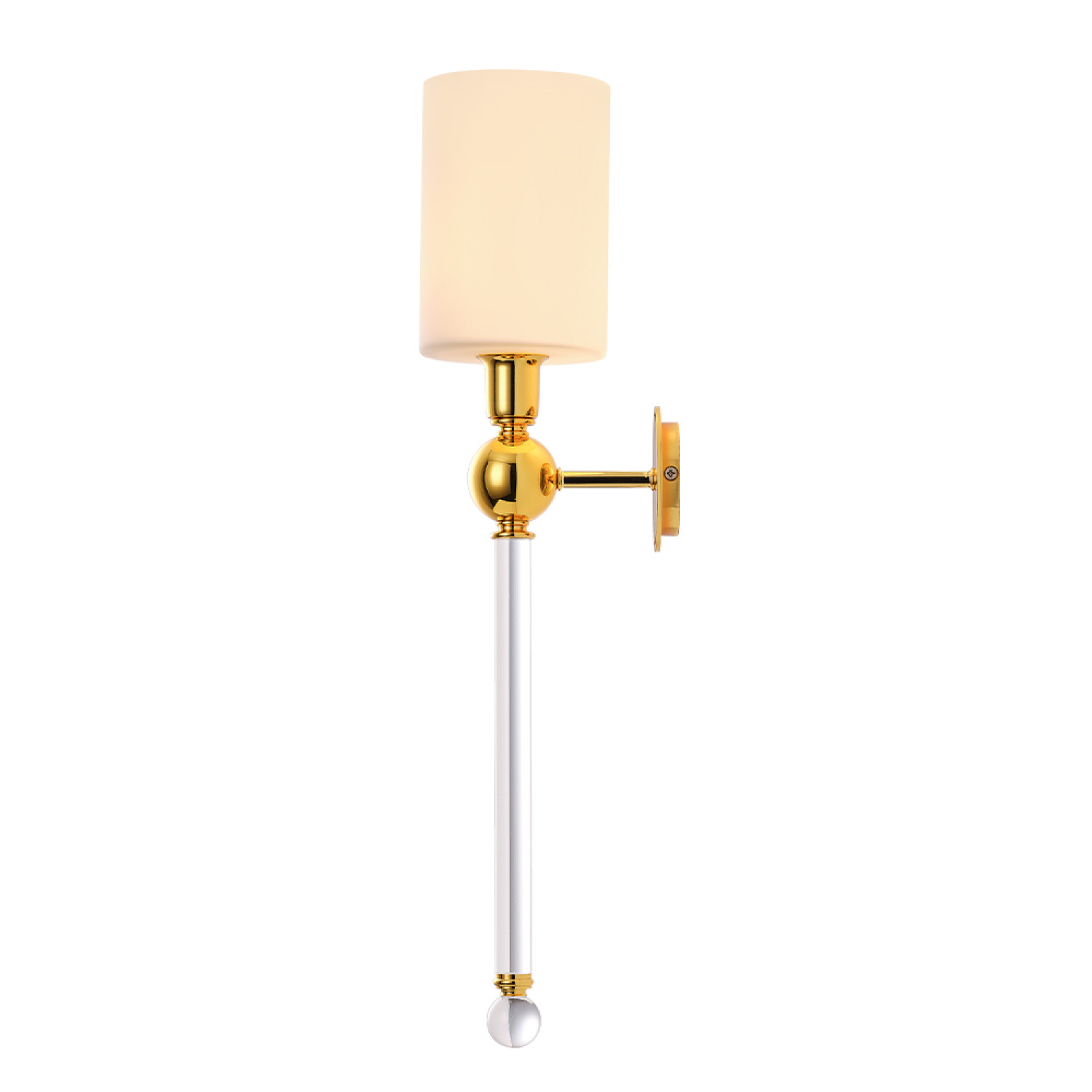 Бра Crystal Lux MIRABELLA AP1 GOLD/WHITE