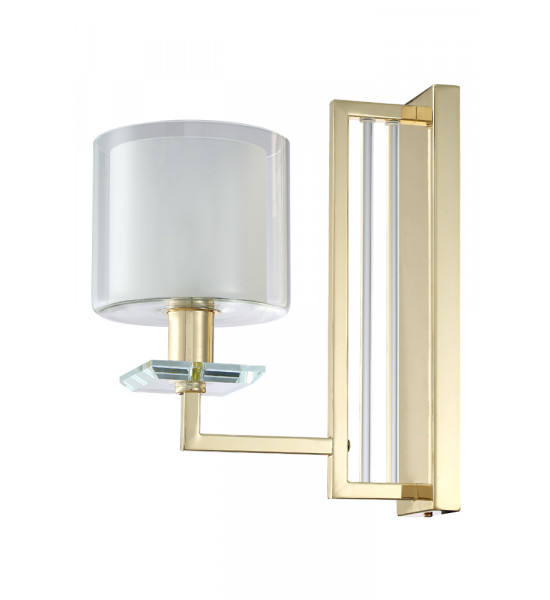Бра Crystal Lux NICOLAS AP1 GOLD/WHITE Бра Crystal Lux NICOLAS AP1 GOLD/WHITE