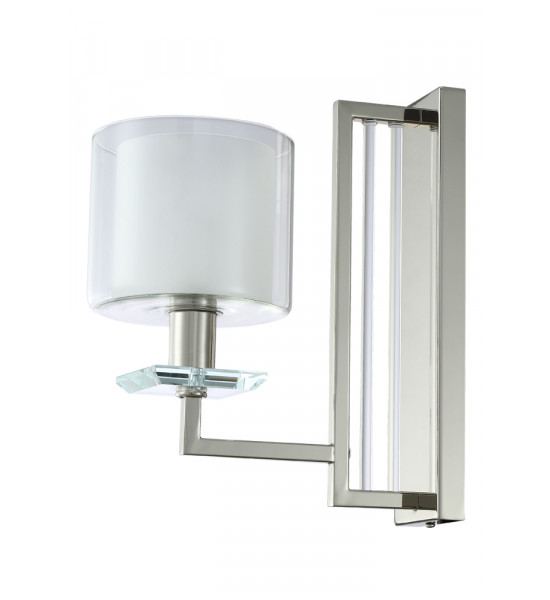 Бра Crystal Lux NICOLAS AP1 NICKEL/WHITE Бра Crystal Lux NICOLAS AP1 NICKEL/WHITE
