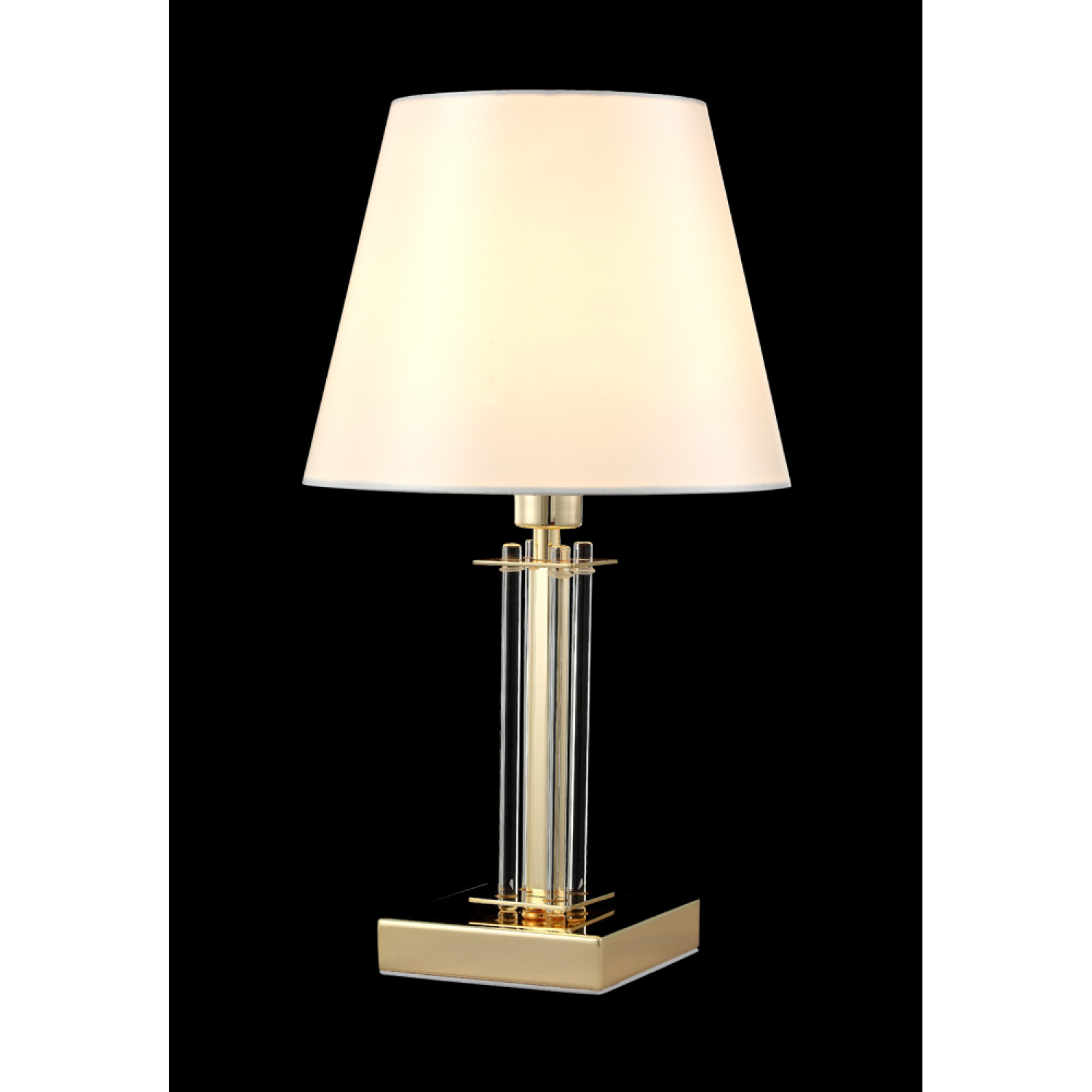 Настольная лампа Crystal Lux NICOLAS LG1 GOLD/WHITE