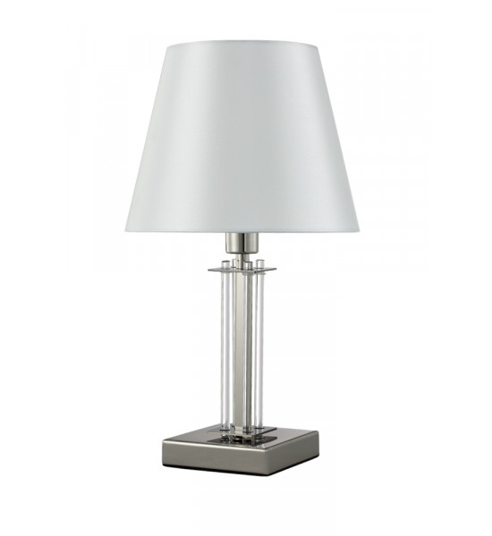 Настольная лампа Crystal Lux NICOLAS LG1 NICKEL/WHITE Настольная лампа Crystal Lux NICOLAS LG1 NICKEL/WHITE