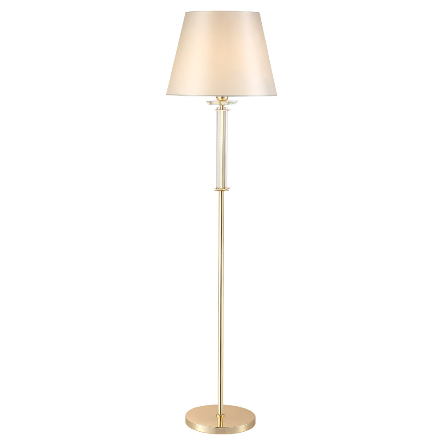 Торшер Crystal Lux NICOLAS PT1 GOLD/WHITE