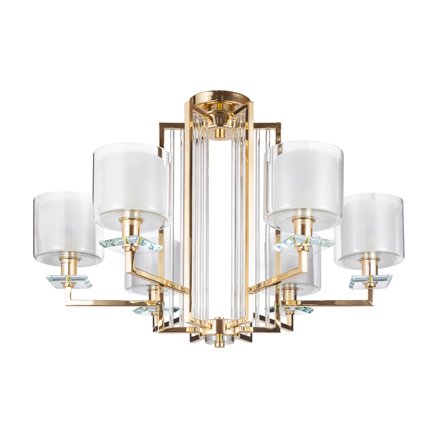 Люстра Crystal Lux NICOLAS SP-PL6 GOLD/WHITE