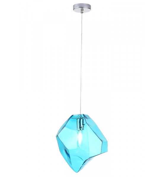 Светильник подвесной Crystal Lux NUESTRO SP1 CHROME/BLUE Светильник подвесной Crystal Lux NUESTRO SP1 CHROME/BLUE