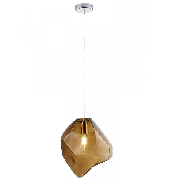 Светильник подвесной Crystal Lux NUESTRO SP1 CHROME/BROWN Светильник подвесной Crystal Lux NUESTRO SP1 CHROME/BROWN