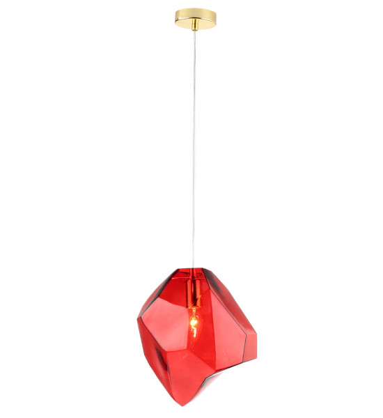 Светильник подвесной Crystal Lux NUESTRO SP1 GOLD/RED Светильник подвесной Crystal Lux NUESTRO SP1 GOLD/RED