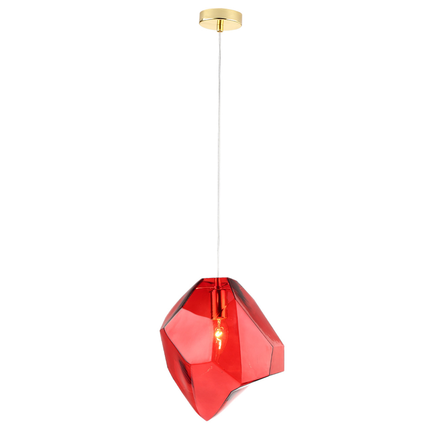 Светильник подвесной Crystal Lux NUESTRO SP1 GOLD/RED