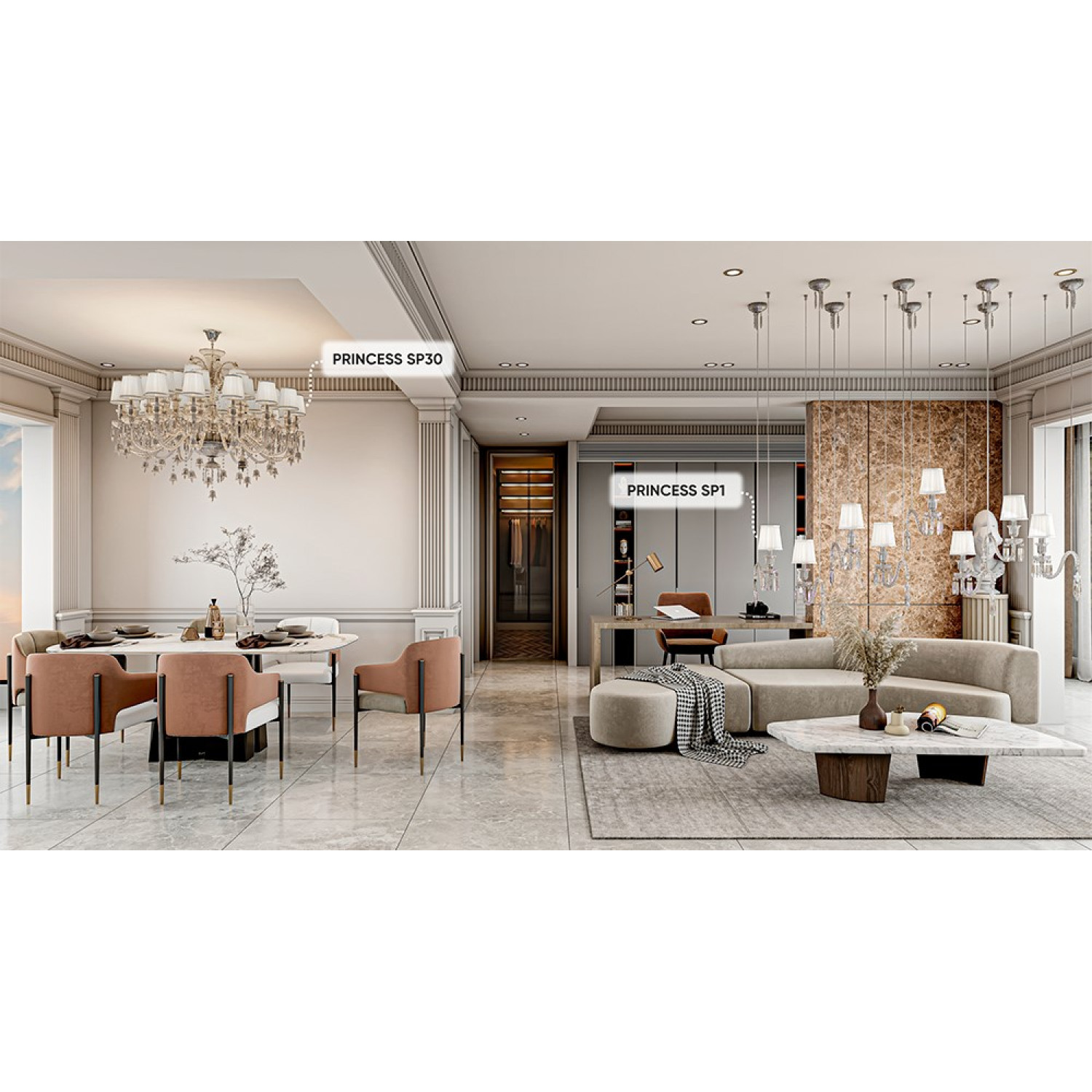 Люстра Crystal Lux PRINCESS SP30 Люстра Crystal Lux PRINCESS SP30