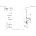 Светильник подвесной Crystal Lux QUASAR SP10W LED TRANSPARENT