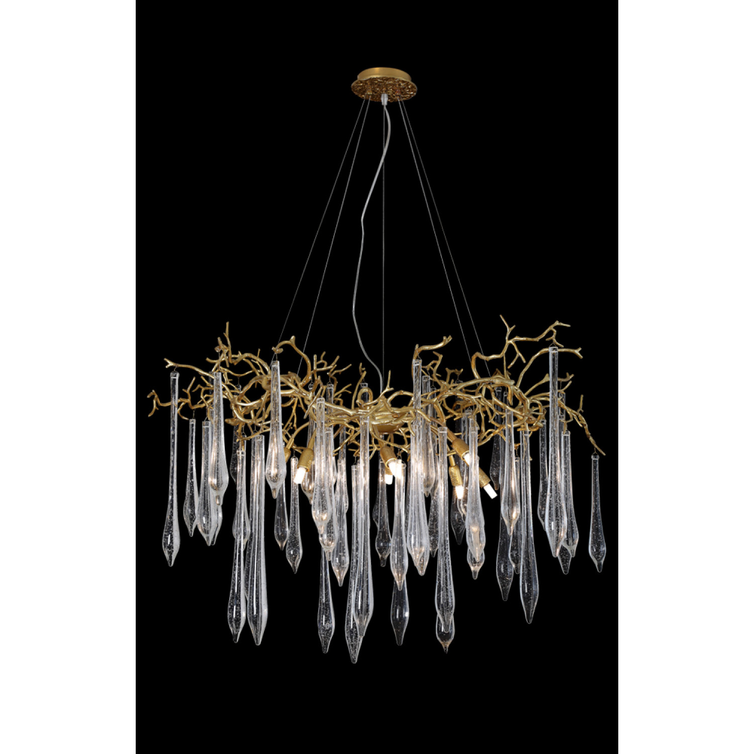 Люстра Crystal Lux REINA SP8 D1000 GOLD PEARL