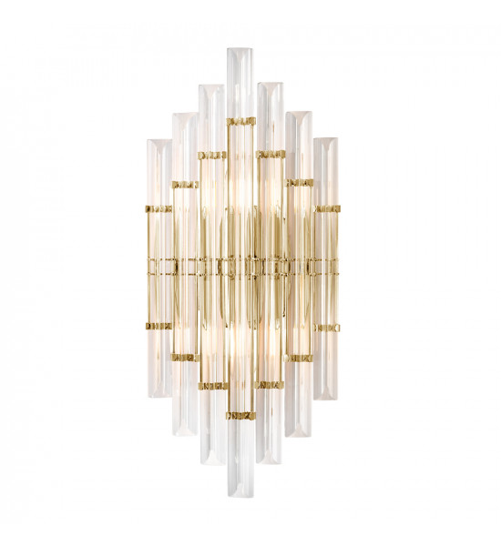 Бра Crystal Lux SARAGOSA AP2 BRASS/TRANSPARENTE Бра Crystal Lux SARAGOSA AP2 BRASS/TRANSPARENTE