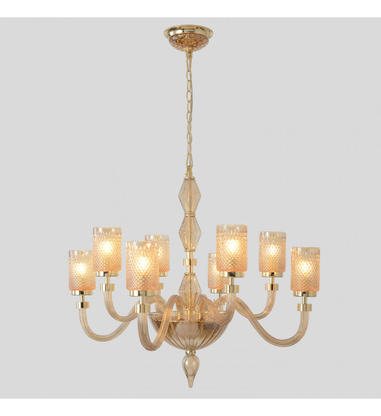 Люстра Crystal Lux SILVESTRO SP8 AMBER