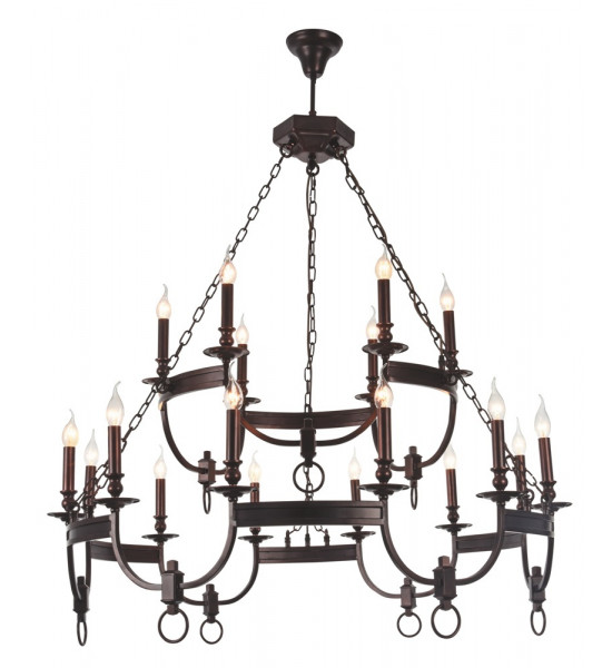 Люстра Crystal Lux SUERTE BROWN SP12+6 Люстра Crystal Lux SUERTE BROWN SP12+6