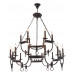Люстра Crystal Lux SUERTE BROWN SP12+6