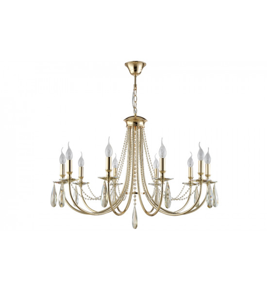 Люстра Crystal Lux VICTORIA SP10 GOLD/AMBER Люстра Crystal Lux VICTORIA SP10 GOLD/AMBER