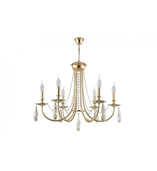 Люстра Crystal Lux VICTORIA SP6 GOLD/AMBER Люстра Crystal Lux VICTORIA SP6 GOLD/AMBER