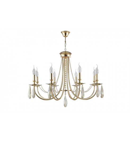 Люстра Crystal Lux VICTORIA SP8 GOLD/AMBER Люстра Crystal Lux VICTORIA SP8 GOLD/AMBER
