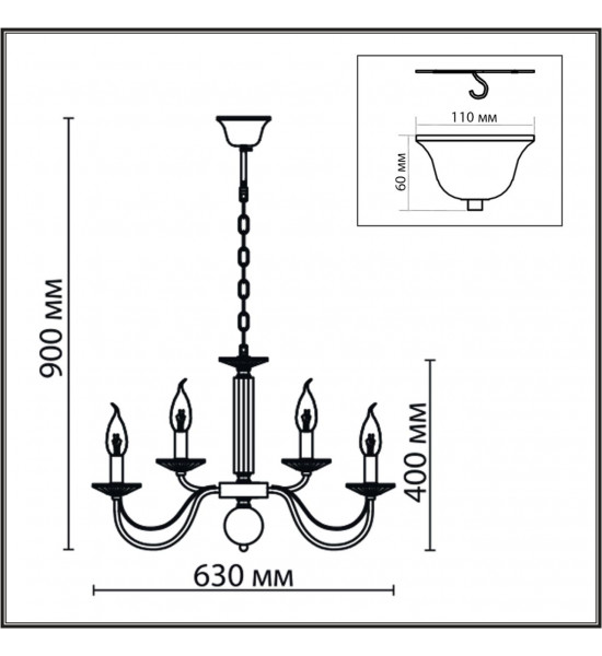 Люстра подвесная Lumion 8033/10 INCANTO