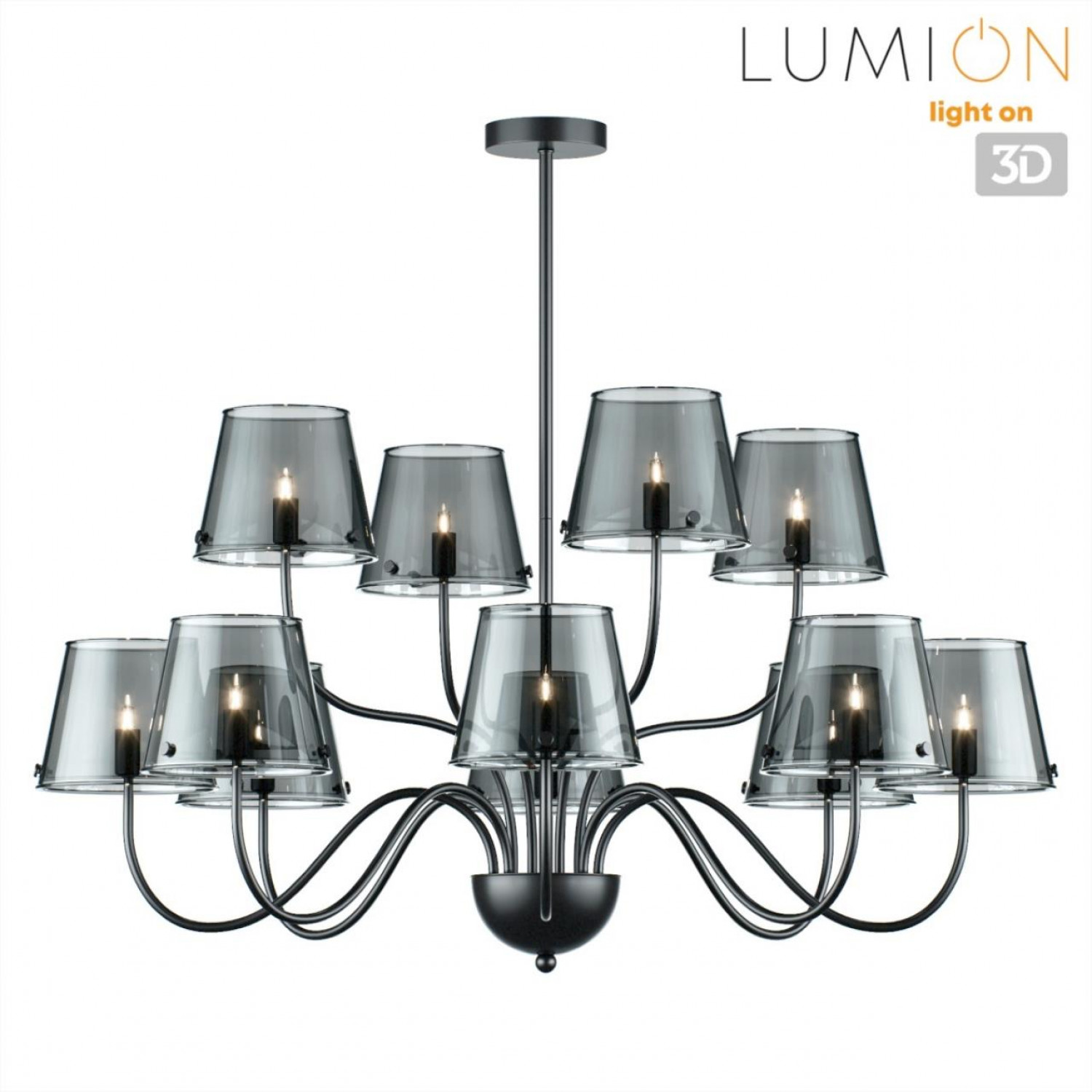 Люстра потолочная Lumion 6570/12C SMOKY Люстра потолочная Lumion 6570/12C SMOKY