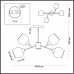 Люстра потолочная Lumion 5649/4C ODELL