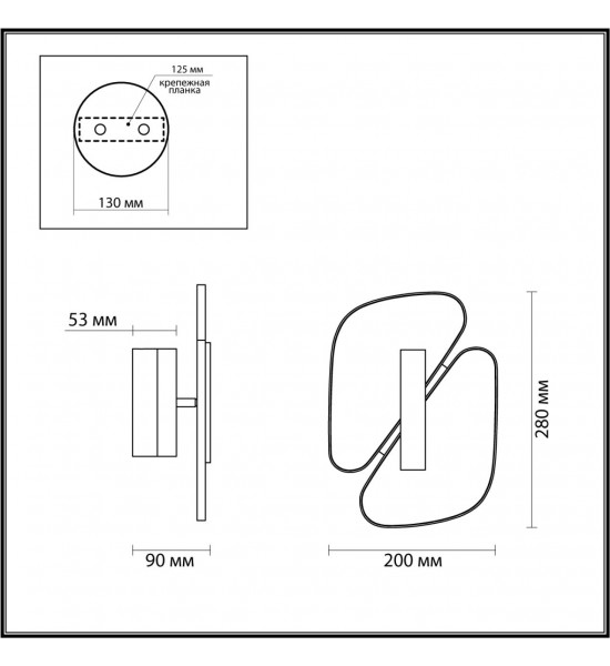 Настенный светильник Odeon Light 6638/10WL CHIARA